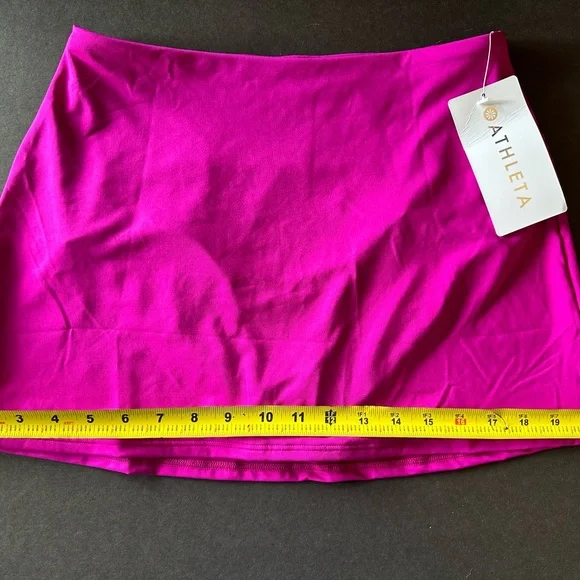 SALE✨ Athleta pink bikini skirt triangle top set XS NWT - Picture 8 of 16
